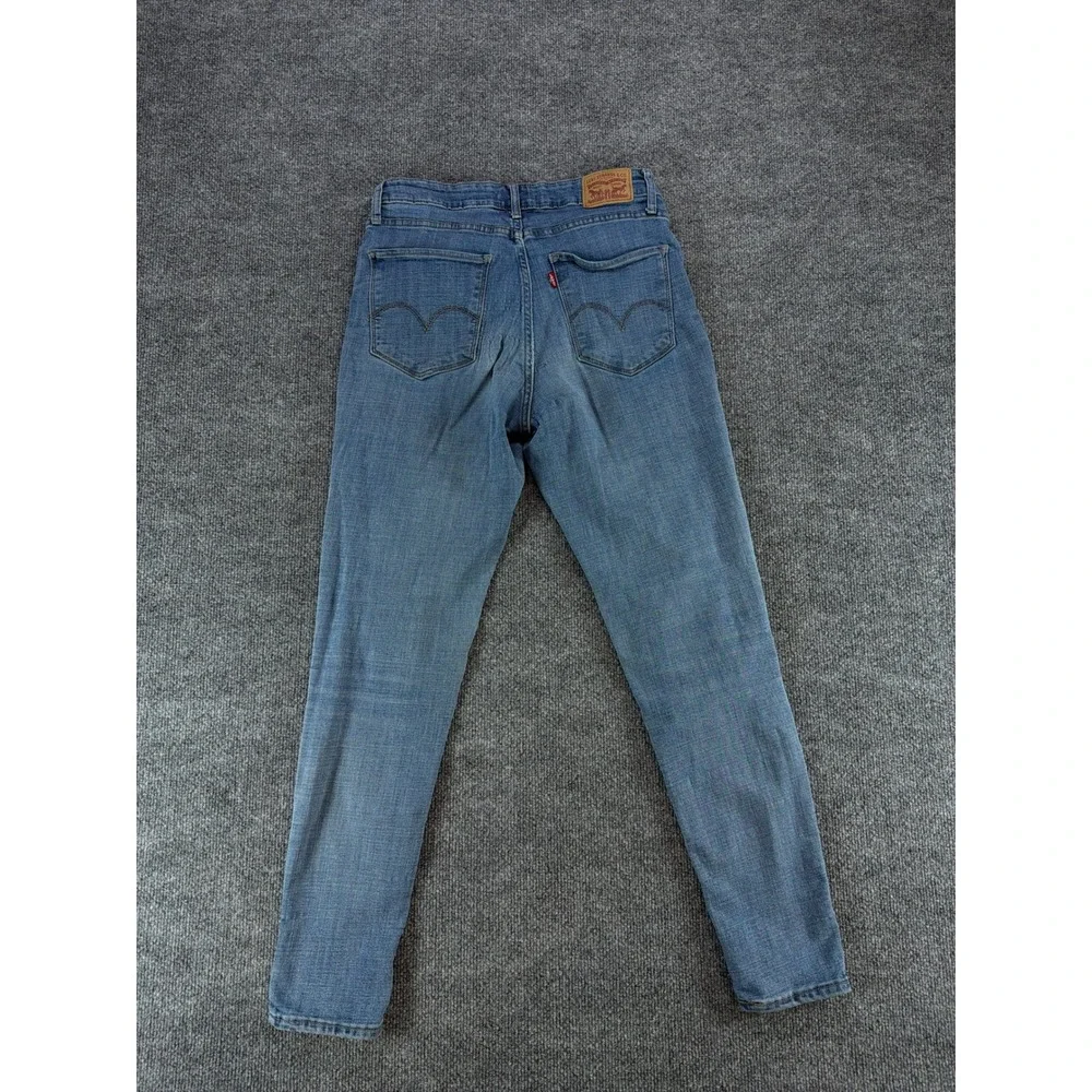 Levis 721 High Rise Skinny Jeans Womens 29 Blue Denim Medium Wash Stretch Casual